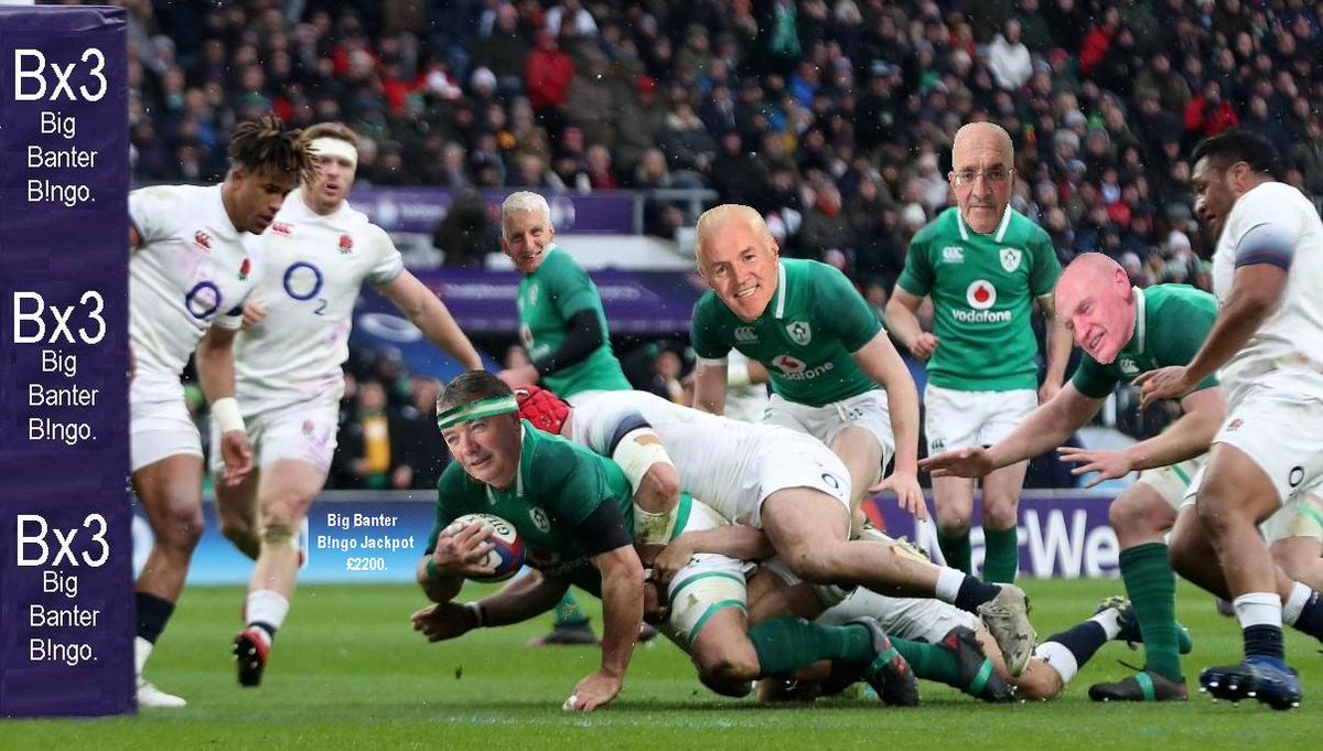 Would you look at the Haka this lot! Let's hope they Try and do better at the Big Banter Bingo at 7:30pm on Sunday. The Jackpot this week is £2200, so get there early and avoid the Scrum. Doors open at 6pm and everyone is welcome.