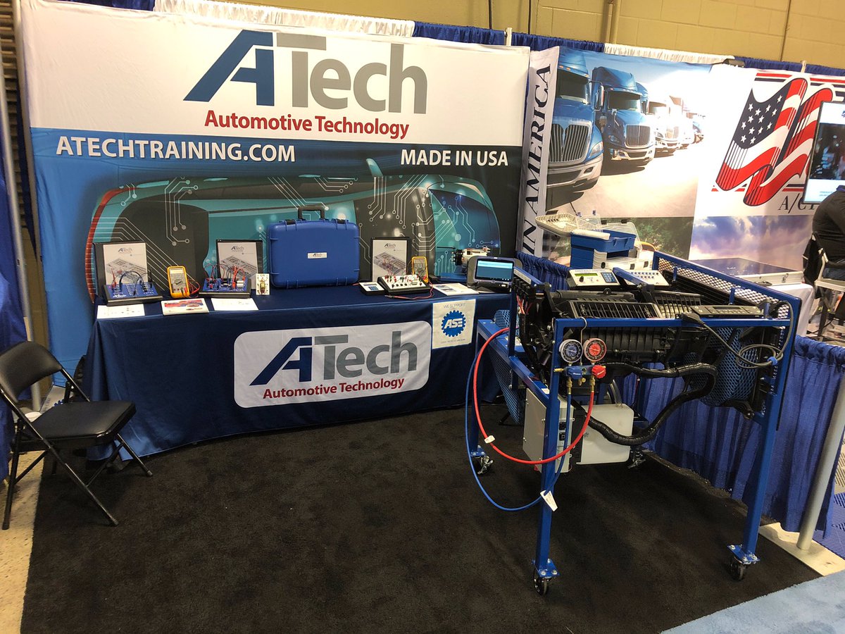 ATech_Training's tweet photo. Stop by and see us today at Mobile Air Conditioning Society Worldwide Expo, 10 to 4. #ATechTraining booth #601. #mobileac #macs2020 #nashville @MACS_Worldwide https://t.co/0V4h1PqSRU