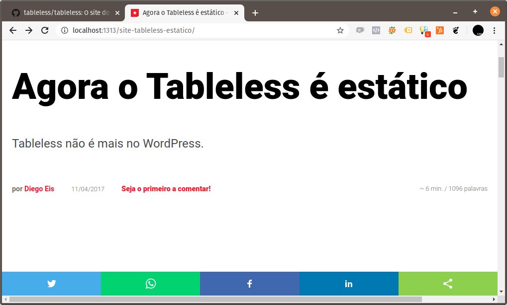 eddiecsilva's tweet image. Como o Diego Elis liberou o fonte do site @tableless no GitHub em menos de 2 minutos foi possível que eu baixasse todo o seu conteúdo e subisse uma cópia exata do site localmente para poder aprender com um projeto que está funcionando. #gohugo #linux #tableless