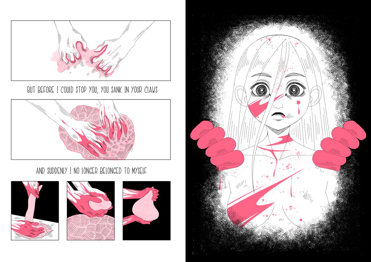 Most of my comics are kind of cutesy but I enjoy working in other genres too. 