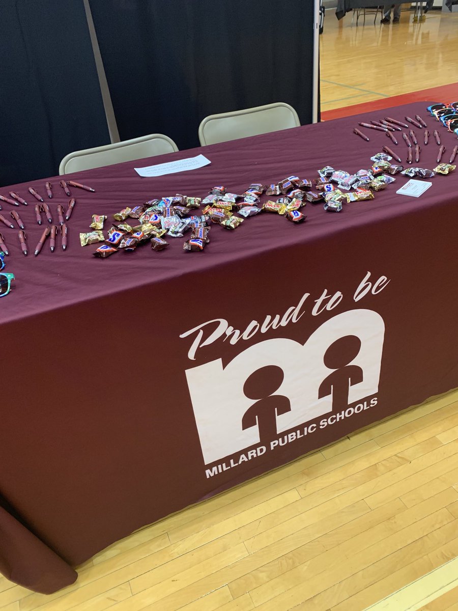 MPSHR's tweet photo. We’re ready to meet some awesome students at the Millard South Career Fair!
#MSHSCareerFair
#BeAnEducator
#MakeADifference
#Proud2bMPS https://t.co/NMizrpXBNP