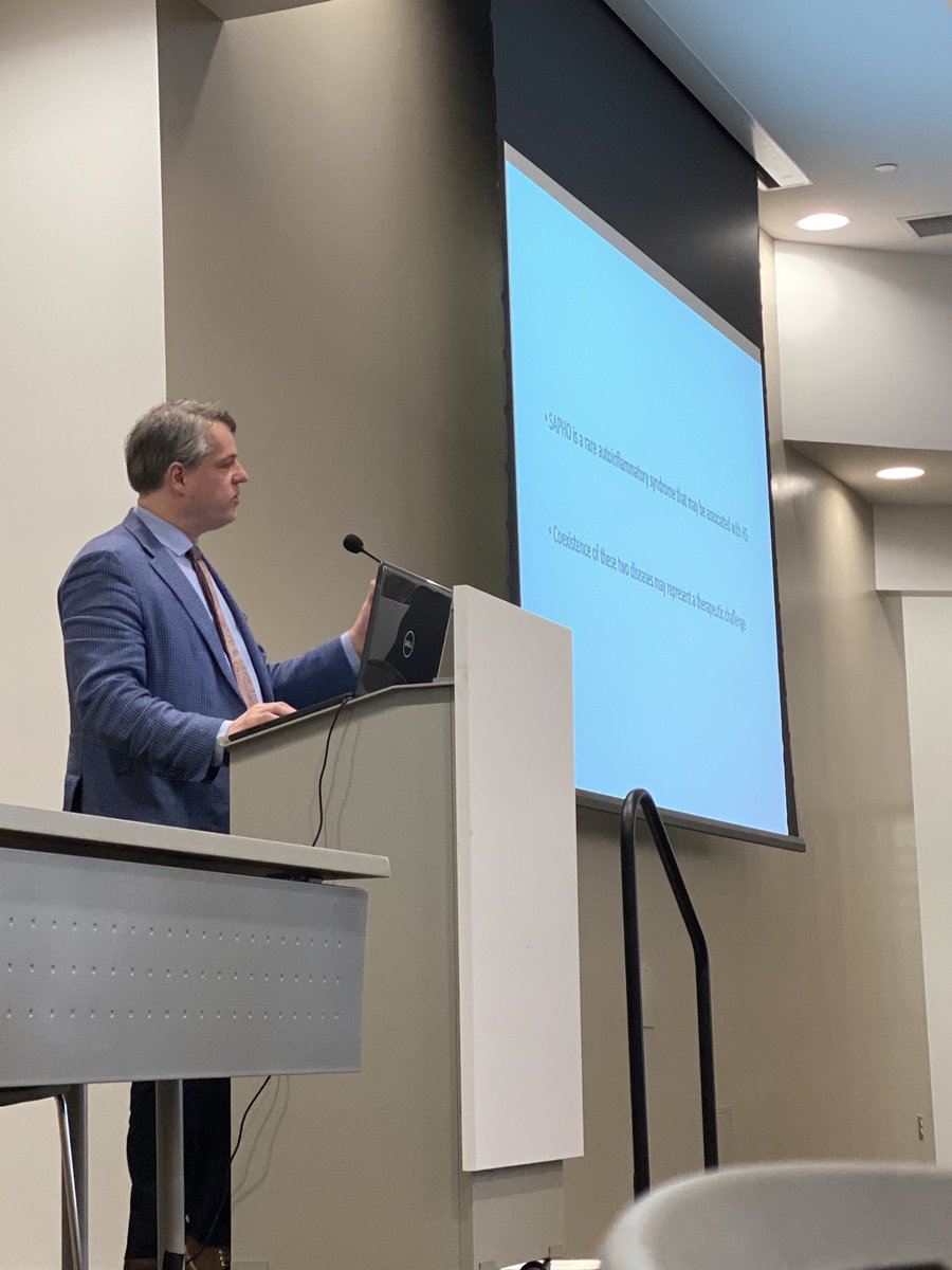 guthealthmd's tweet photo. Honoured to be included in the #RobInman Lectureship day @UHN with friends and colleagues with whom we work and share patients @NigilHaroon @DrVincentPiguet. Discussing the intersection of the gut, skin and joints. One of my favourite topics. https://t.co/1PqiZccu1Y