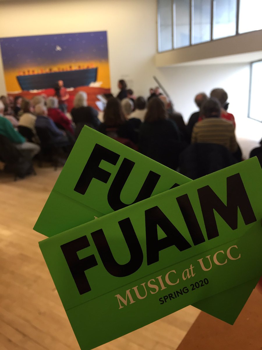 glucksman's tweet photo. This season‘s FUAIM concert in the gallery space: Les Continents Musicaux, an international early music ensemble. Pick up the calendar for more concerts #fuaim #ucccreates https://t.co/vX2KtQ4VxK