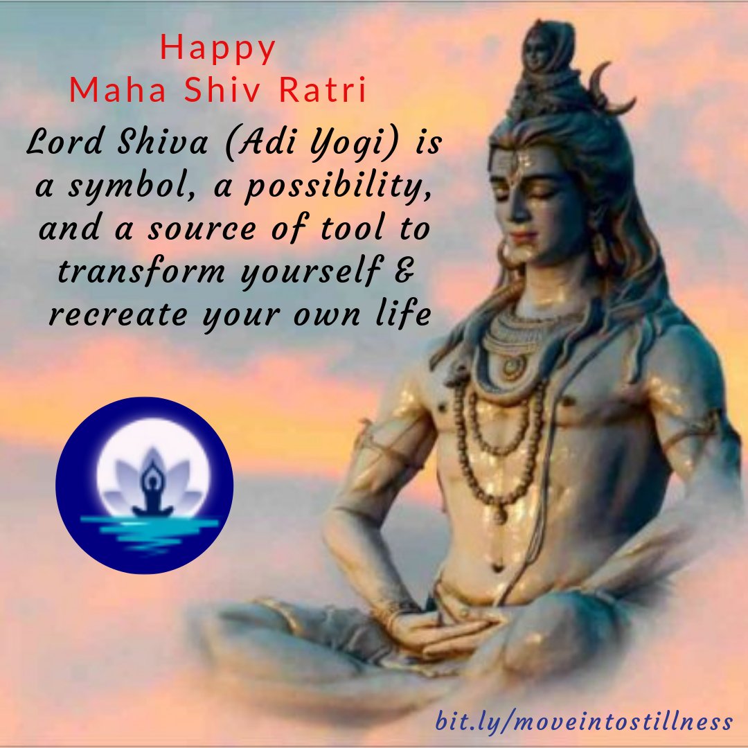 Wish you all #Yogis & #Yoginis a Very Happy #Shivratri (The Divine Night Of Shiva)
#Shiva is also known as #AdiYogi who is considered to be the source of #YogaTeachings & the #Yogalife is what brings you near to creation of your life
.
#mahashivratri #yoga #yogateacher #yogaclass