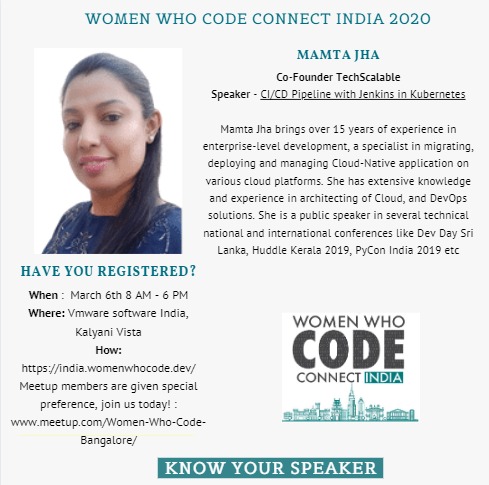 WWCodeBangalore's tweet photo. #knowyourspeakers https://t.co/Miz3hJYbEd