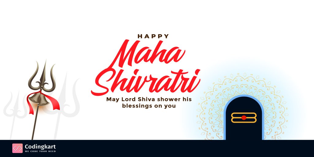 Codingkart1's tweet image. On the occasion of Maha Shivratri, the Codingkart IT Solution family prays to Lord Shiva that his blessing may always be with you 😇

🙏 || Om Namah Shivay || 🙏

#HappyMahaShivratri2020 #Shivratri2020 #Shivaya