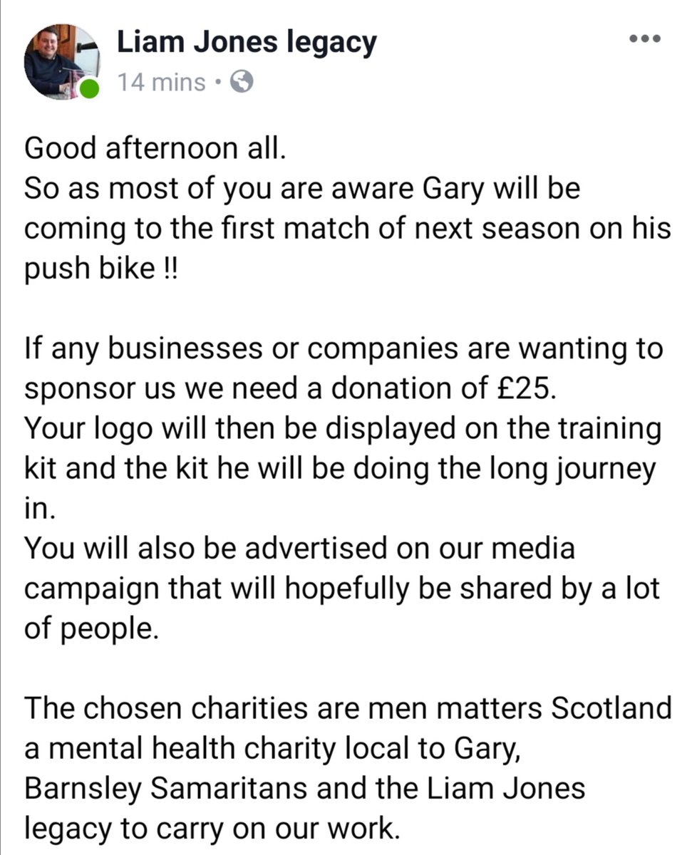 legacy_liam's tweet image. Would any local business fancy supporting the journey ?
#barnsleyisbrill