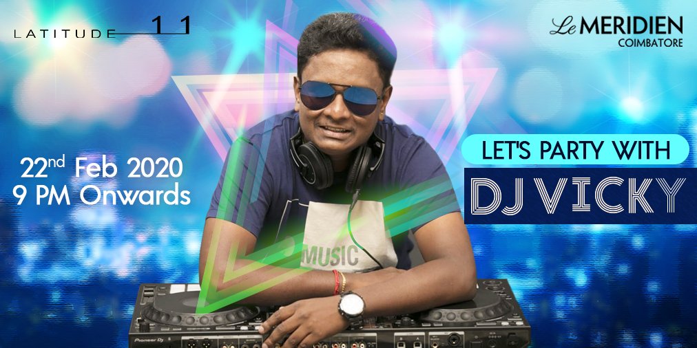 LCoimbatore's tweet photo. Come to enjoy an evening of electrifying music, boozy drinks and delectable dishes now at Latitude 11, Le Meridien, Coimbatore.
#Latitude11 #LeMeridien #lmc #Coimbatore #DJNight #DJVicky #EDM #Drinks #Party #Music #Dance #Friends #Saturday #Weekend #Foodie #Foodgasam https://t.co/7V9AaeOsu4