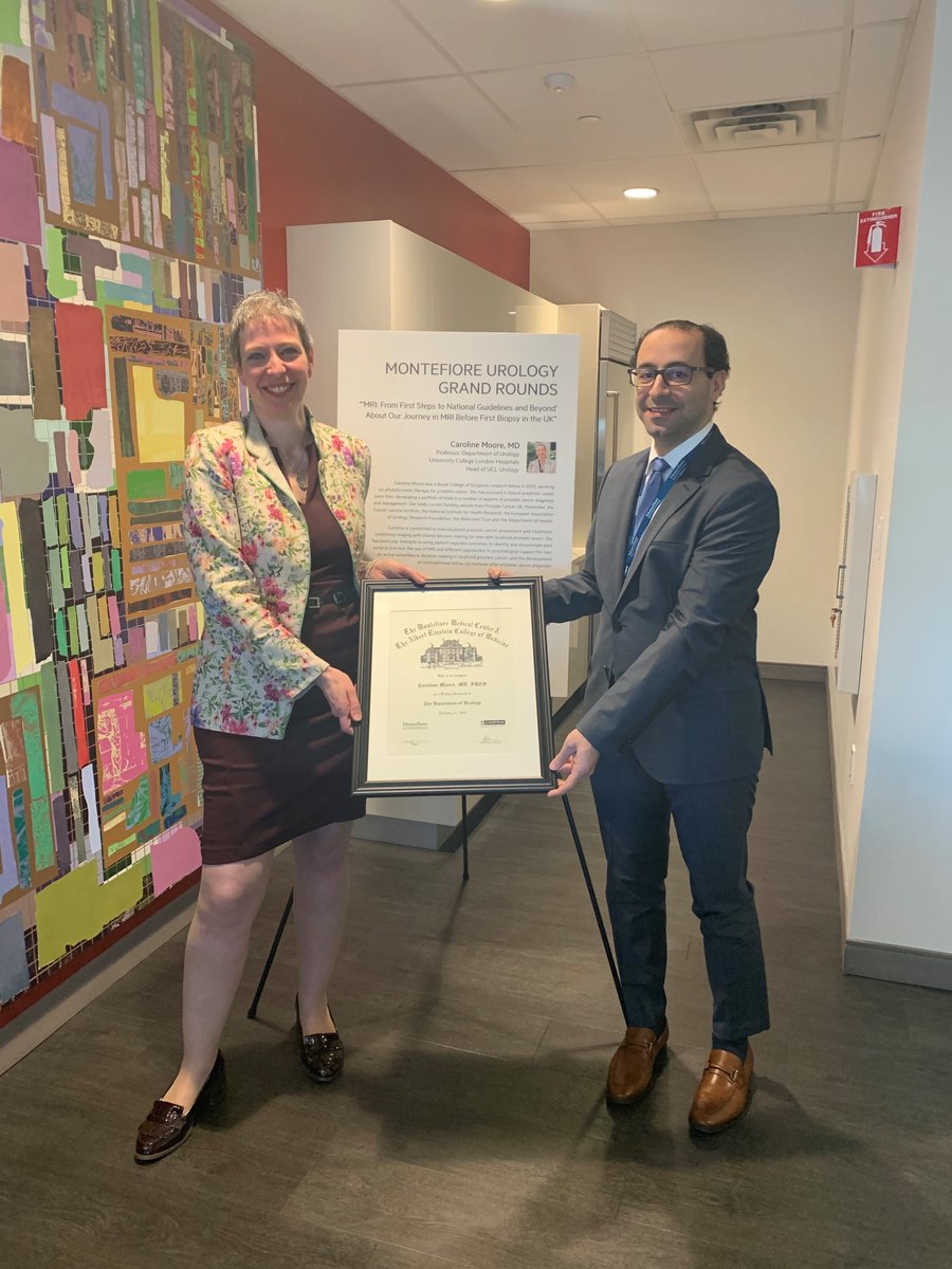 MontefioreUro's tweet photo. Thank you to @mrsprostate for sharing her MRI journey for #prostatecancer screening and treatment with us! Going from radical ideas to national guideline reform in the UK #UroSoMe #WomenInMedicine https://t.co/MpCswECIeE