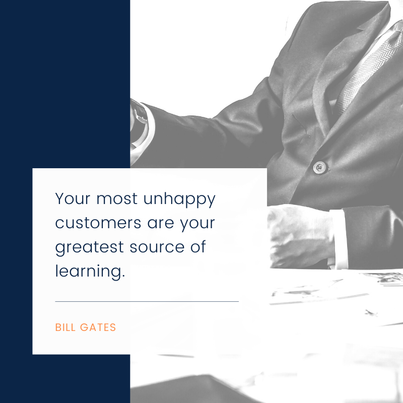 BredetServices's tweet photo. “Your most unhappy customers are your greatest source of learning.” — Bill Gates https://t.co/3SlUEAyWBi