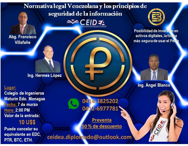 drasalvatori's tweet photo. Me placer enormemente poder difundir información destinada a la educación; para quienes estén puestos a seguir actualizándose y porqué no formarse en áreas distintas del saber ( mi caso, por ejemplo)
#Maturin
#CEIDEA https://t.co/WEGgeYOoPY