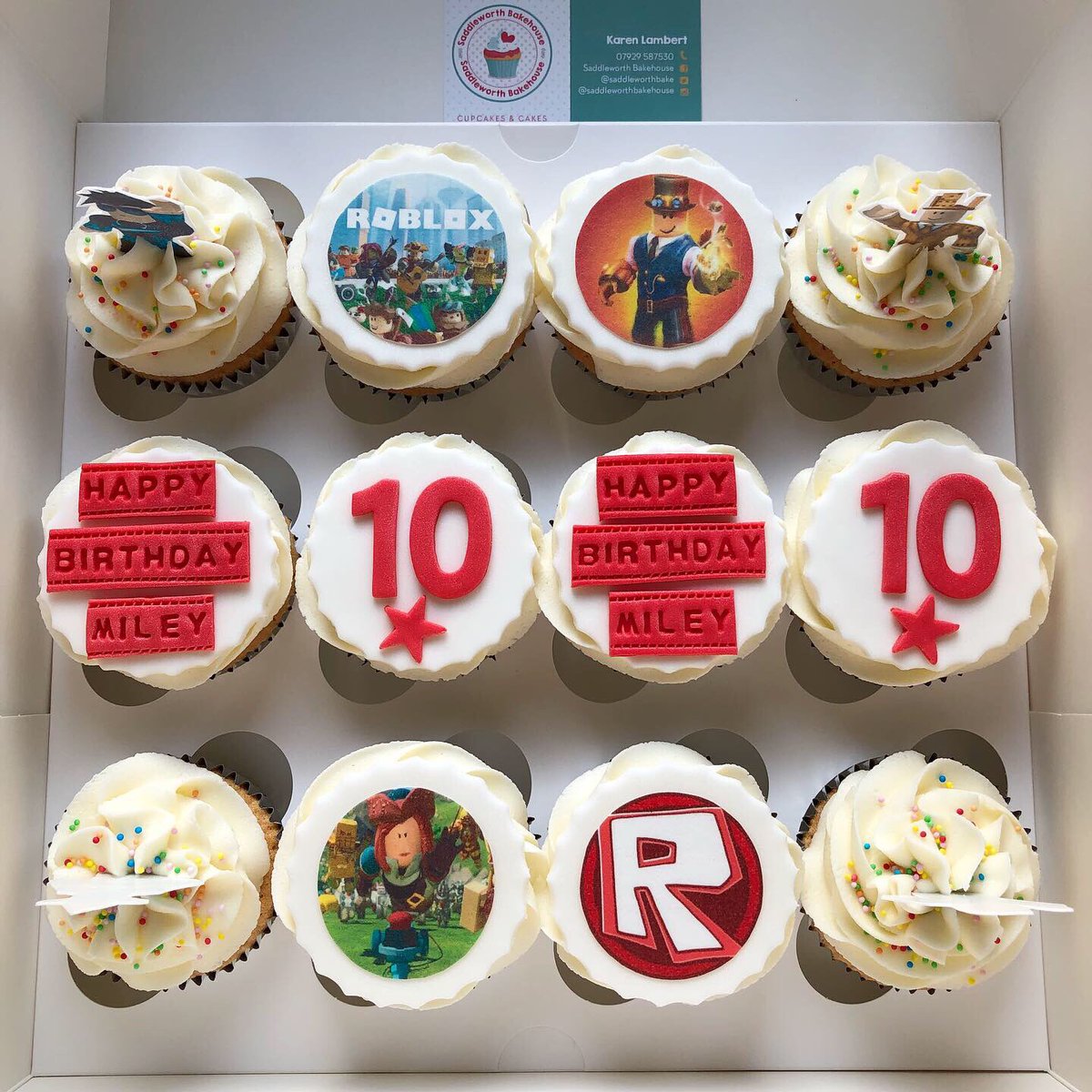 Saddleworthbakehouse On Twitter Good Afternoon Roblox Themed Cupcakes For Birthday Girl Miley Goodafternoon Roblox Gaming Robloxcupcakes Cupcakes Birthdaycupcakes Edibleimages Happybirthday 10thbirthday Saddleworth Oldham Baking Https - happy birthday roblox girl