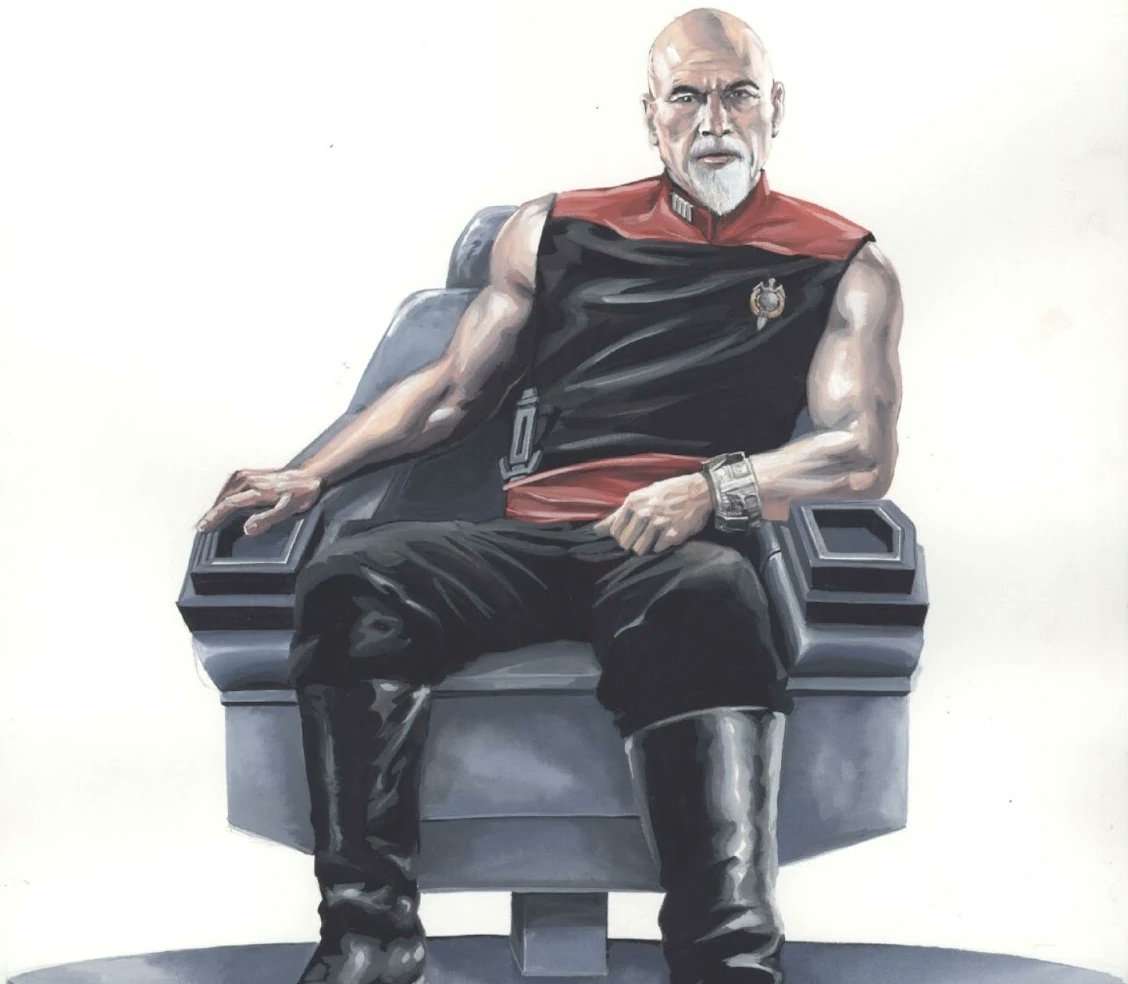 Apropos of nothing, this also means that this is what Picard actually looks like.The diplomat is a mirror version.