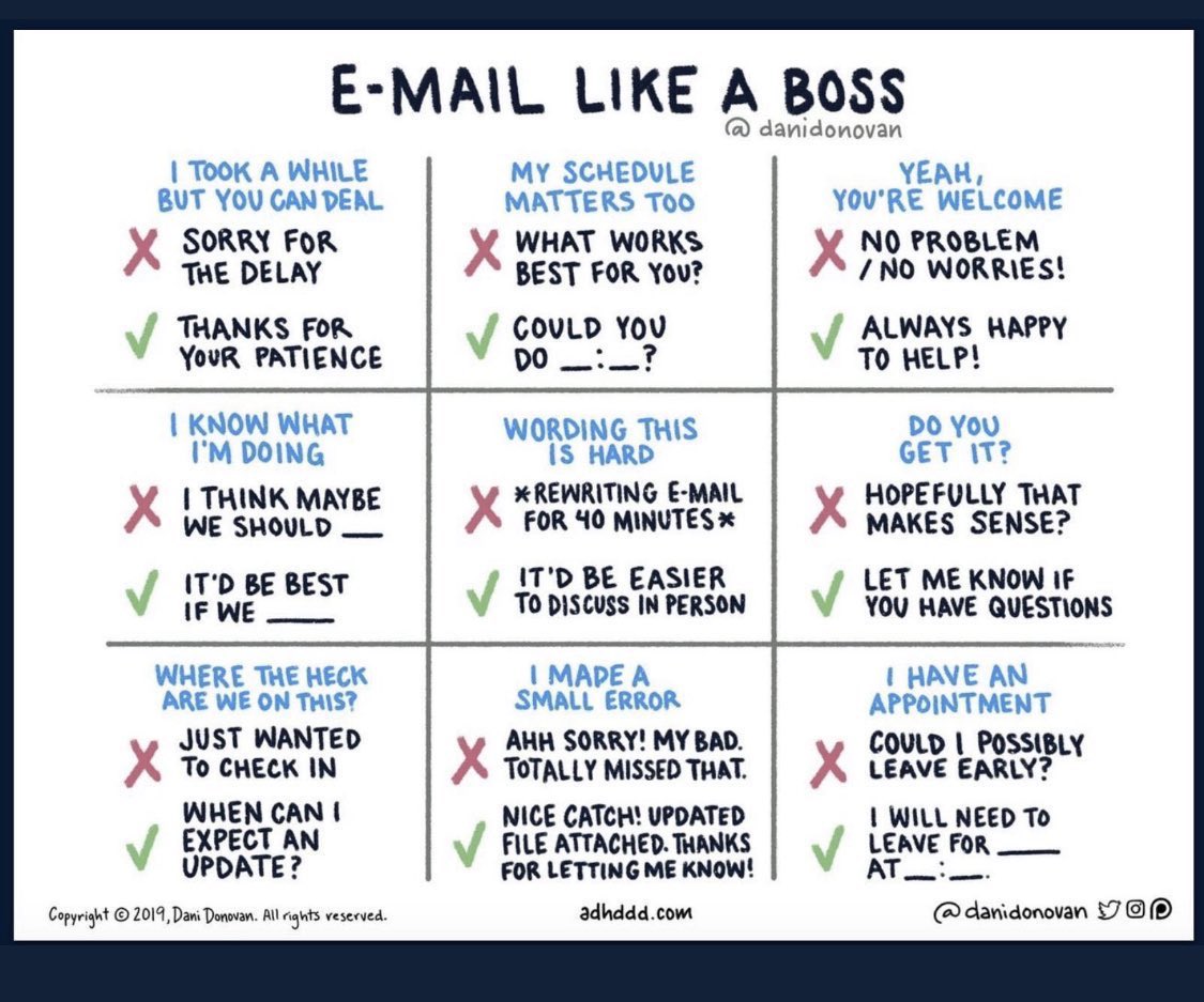 EProfAT's tweet photo. Knowing the tone of your email/text can improve communication outcomes.

Here are some great ways to improve your delivery! #EProfAT https://t.co/sqyv7jPGfq