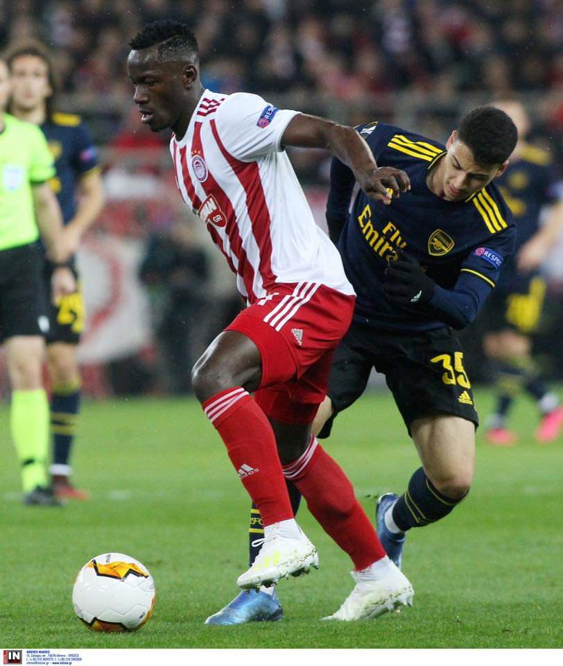 footinsidegn's tweet photo. #EuropaLeague 🏆 (16e de finale aller)
Olympiacos 0-1 Arsenal

L'international guinéen Mady Camara a joué tout le match. https://t.co/hsYntlZleh
