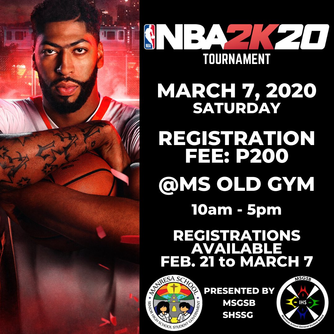 shstudentgov's tweet photo. THE NBA2K TOURNAMENT IS BACK FOR THIS YEAR'S FAMILY DAY! This is open to all guests! Registration is available during lunch breaks in the Old Gym. Pay as you register. https://t.co/YTSUC9kcen