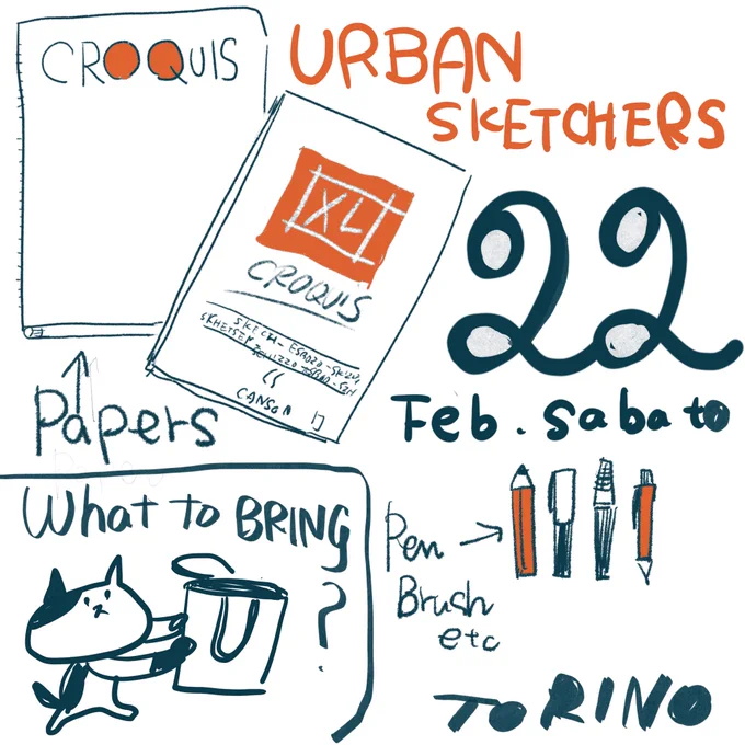 ???DOMANI!!!

!!!! 22, Feb, Dalle 10-- URBAN SKETCHERS A TORINO !!!!!! Ciao sketchers!
Organizziamo una uscita per sketch nella citta di TORINO. circa 2 ore. Insieme?
(Certamente senza pagamento)

#torino #urbansketching  #urbansketchers  #urbansketch #turin #italia  #drawing 