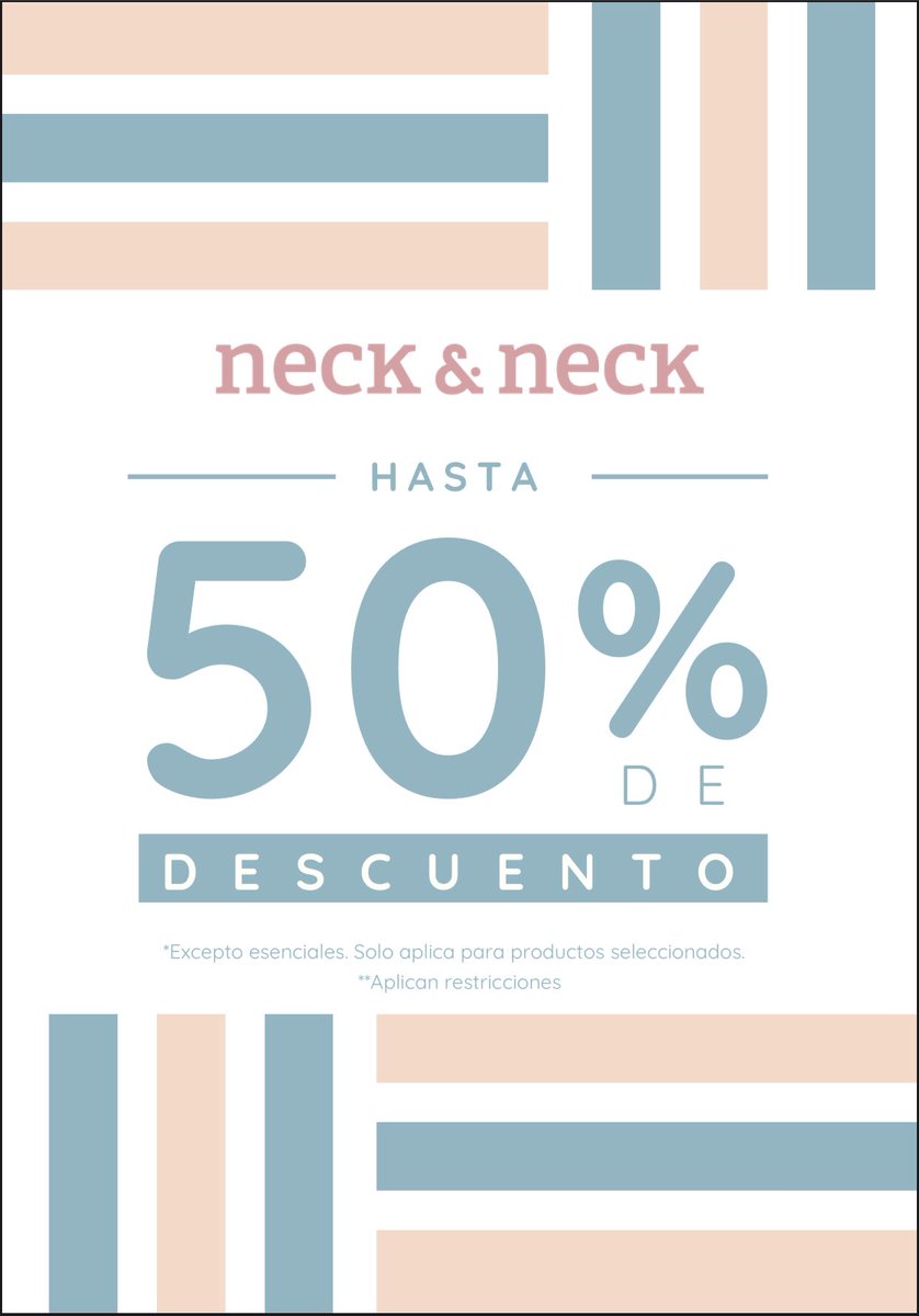 NeckVeracruz's tweet photo. Continuamos con rebajas ! 🏷 #NoTeLoPierdas Toda la tienda 30% 40% y 50% ✨ https://t.co/IEIzBtDwa3