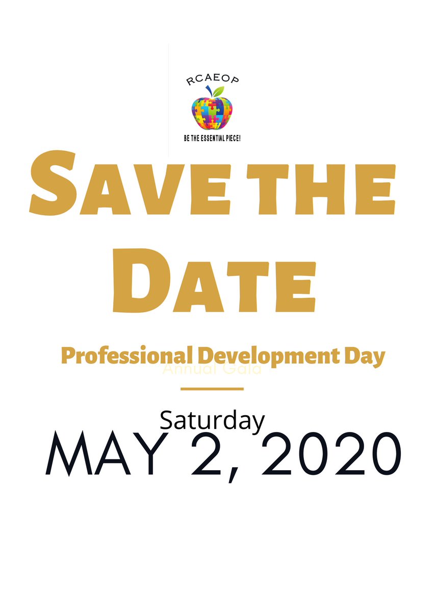RCAEOP1's tweet photo. Are you willing to invest in yourself? Our professional development day is Saturday, May 2! If you can give up a few hours for time to invest in your future, we would love to see you there!
#rcaeop #professionaldevelopment #investinyourself https://t.co/Rx4g7QZ4QG