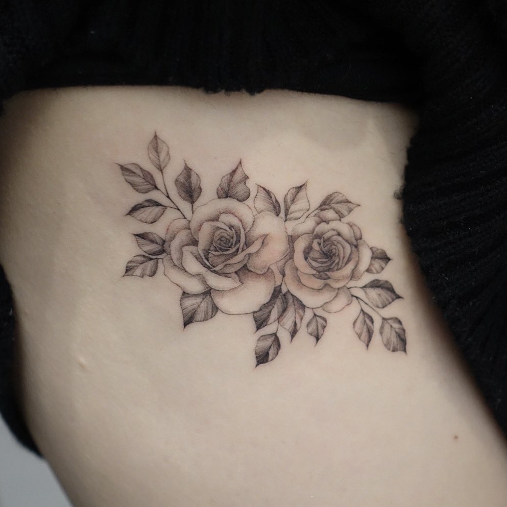 흉터 커버업 장미타투 🌹