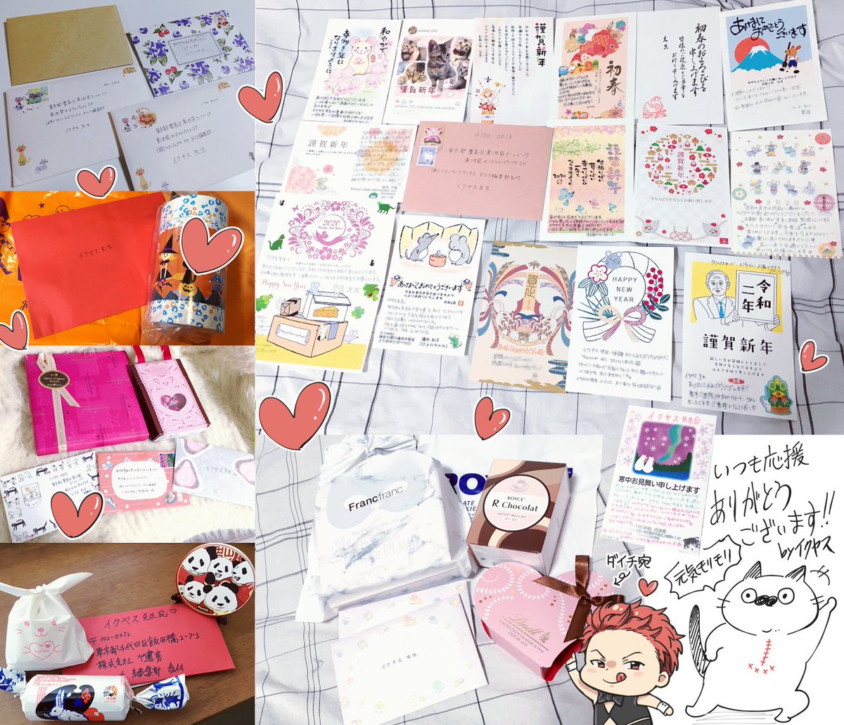 毎度、ご報告遅くてすみません!お葉書、お手紙、プレゼント届いておりますー🤗💕いつも元気をありがとうございますー❗️心臓へのお気遣いも感謝です😭🙏食事制限等は無いのでガツガツ原稿の糧にさせていただきますです😋💕心の栄養を作品で少しでもお返しできるよう頑張ります
...‼️ 