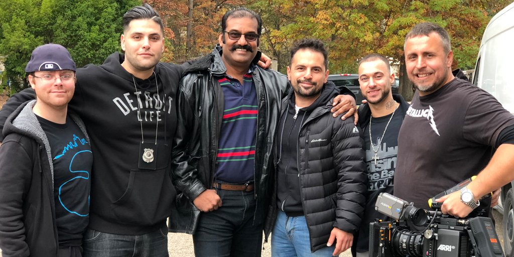 NepoleonD's tweet photo. I have acted in over 150 films in 5 languages ( Tamil, Telugu, Malayalam, Kannada &amp; English)!! 
I learnt a lot while working in Hollywood films..Acting has no language barriers,passion drives you to success.With my team in the #Hollywoodmovie #Devilsnight
#kyybafilms #actorslife https://t.co/u1lzDba3cx