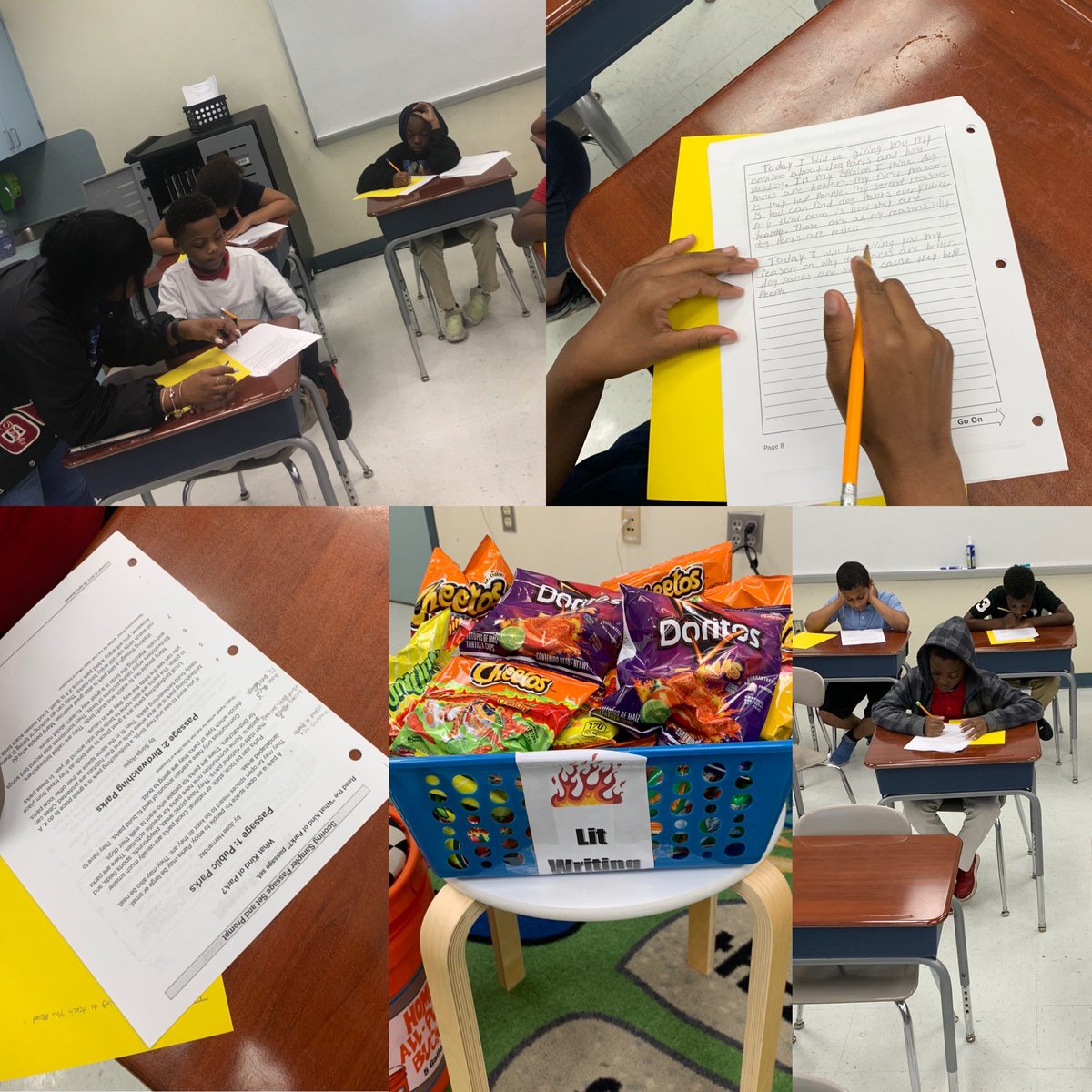 MsCarter_iteach's tweet photo. Let the fun begin! 21 school days till FSA Writers! Writing ✍🏿 bootcamp has begun.Who is a LIT 🔥 WRITER?? #ColdWrite #FSAprep #ELA @Lincoln_Porter  @1jazzyAKA  @Ms_DVee https://t.co/BRlRu7wNTk