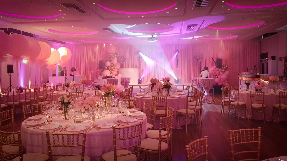 We loved this pink set for one of our client #batmitzvah in #london. It came along with a ballerina dancer, live piano and an incredible MC. 🌸🎀