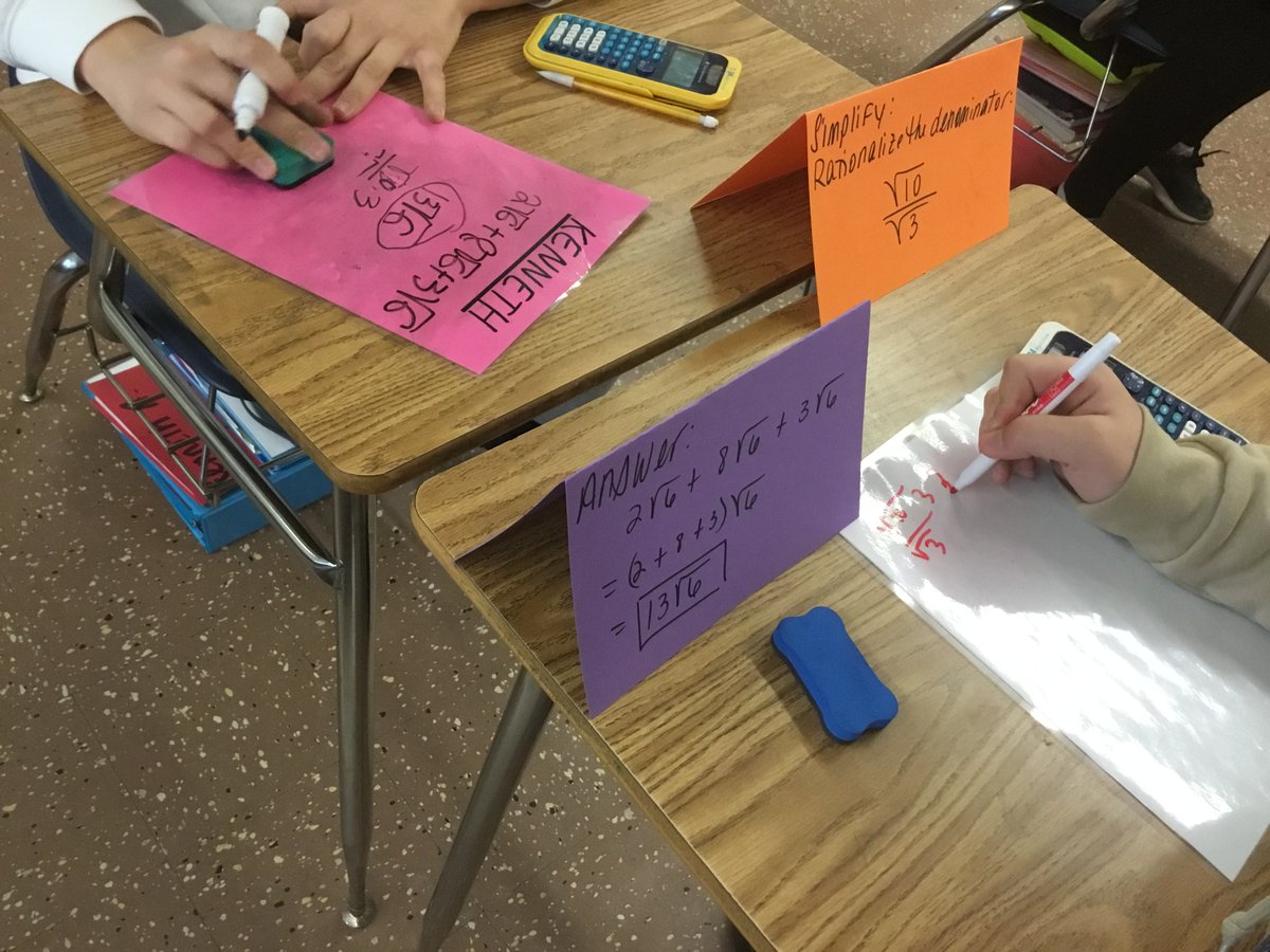 MrsBobel's tweet photo. “Speed dating” math style. @DrParry_FMS @FordsMiddleWTSD #1wtsd #wearefms https://t.co/S1Q9hGkwxr