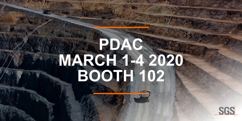SGS_SA's tweet photo. We're all set for #PDAC2020, March 1-4 in #Toronto. Stop by booth 102 to chat all things #mining and #minerals. https://t.co/Z3y9eINhL3 https://t.co/jcxlwLrgo4