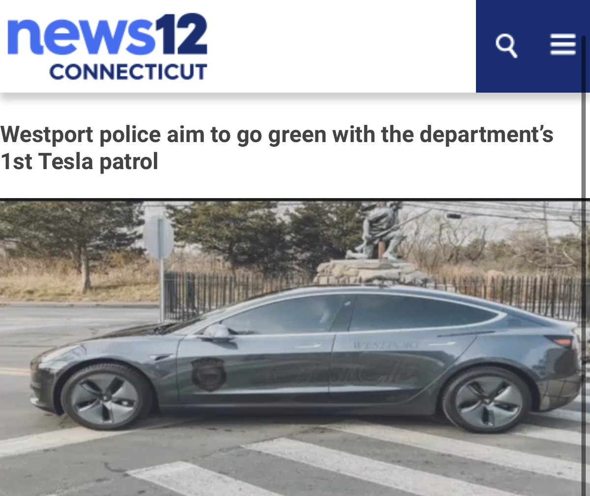 paulbraren's tweet photo. @Tesla @TecKnowMe @wptEVclub @NBCNews @ElectrekCo Police markings barely show in daylight.
@WPDCT @TecKnowMe @wptEVclub @ElectrekCo @TeslaOwnersNEUS @TeslaOwnersofMA #evclubofct https://t.co/4C2Uhqqp4l