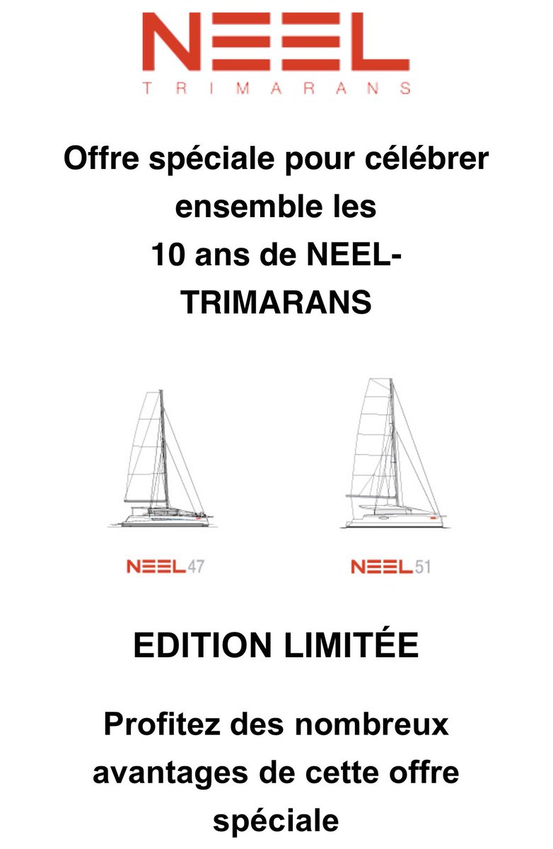 BRISE_MARINEYAC's tweet photo. NEEL 47 et NEEL 51: ÉDITION LIMITÉE! N’hésitez pas à nous contacter pour obtenir un devis! https://t.co/lyHw7owPjq #brisemarineyachting #neeltrimarans_official #neel47trimaran #neel51trimaran #trimaran #trimarans #bateaux #navigation #sea #mediterranee #ventebateau #gestionbateau https://t.co/ZONx6OPYaC