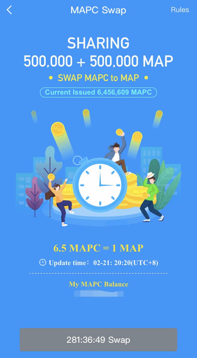 MapProtocol's tweet photo. The #Airdrop activity just added another 500,000 #MAP tokens to the pool, sharing 1Million MAP in total!

You can check it on your MarcoPay APP, the more MAPC you get, the more MAP you can swap. 

Joining the airdrop:
https://t.co/hA8oSts6WZ

#MarcoPay #Crypto #BTC #Exchange https://t.co/tqZJktUGvb