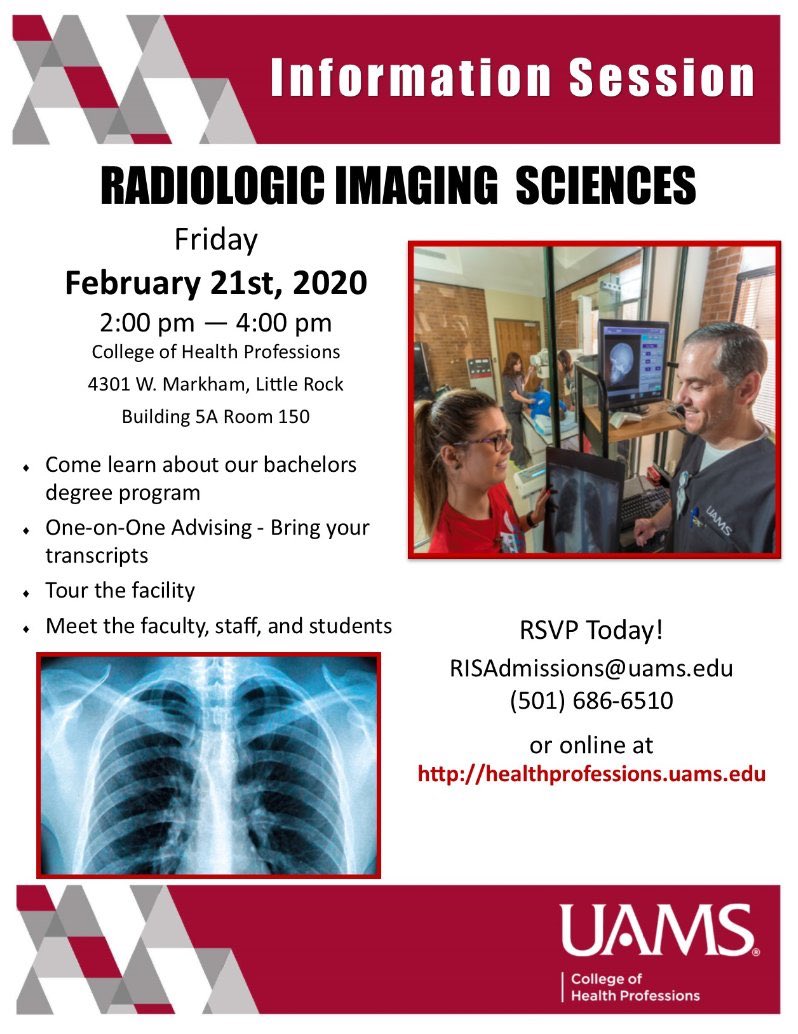 uamschp's tweet photo. 📢 TODAY!!! TODAY!!!! #radiologicimaging #radtech #medicallaboratory #medlab #uamshealth #uamschp https://t.co/geHXLw1fNv
