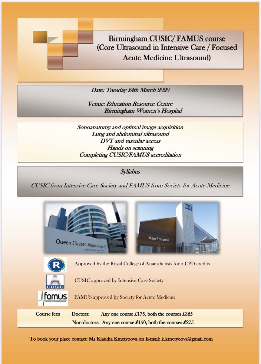 aroradrn's tweet photo. We have 2 places left on our #CUSIC / FAMUS course on 24 March 

Come and join the fantastic faculty including @Wilkinsonjonny @bhca @acutemedswbh @cardiacACCP @DrPhillHowells 

And I’ll make tea... 

You won’t find a nerdier #POCUS loving faculty anywhere! https://t.co/ywVG5XgKL9
