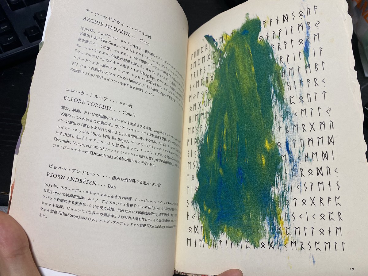 ミッドサマーのパンフレット、めっちゃシャレオツ?
古い書物みたい?
これで900円は安いね?? 