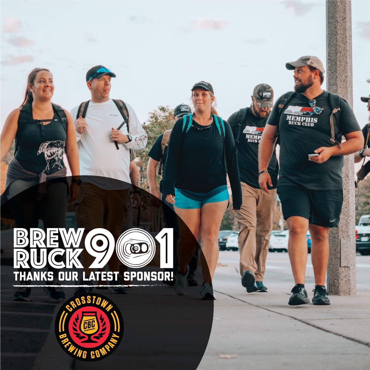 Thank you <a href="/BeerCrosstown/">Crosstown Brewing Co</a> for sponsoring our third annual #BrewRuck901! They donated gift cards for our raffle and beers will be 10% off when we make our stop there! Be sure to join us on April 25 at noon! REGISTER HERE: bit.ly/37JMkjs