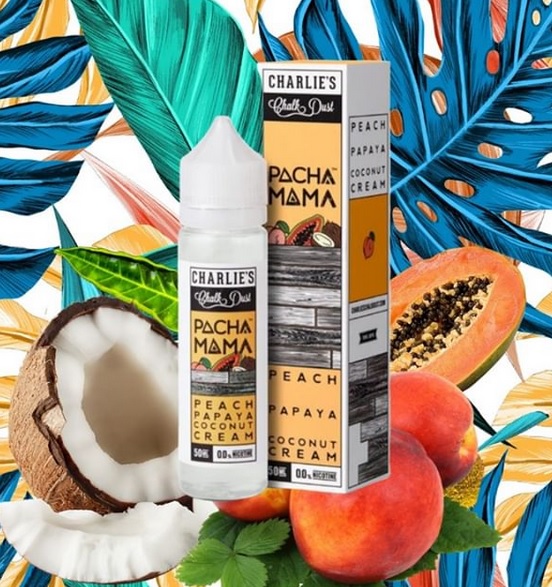 Pacha Mama by Charlies Chalk Dust: VG Juice.
Layered fruit profiles of premium quality. #brighton #banging #vapertrailsbrighton #trafalgarstreet 
🍉🍊🍐🍎🍇🥝🥥🍏
Strawberry, Guava and Jackfruit
Mango, Pitaya and Pineapple
Passion Fruit, Raspberry and Yuzu
Fuji Apple, etc..