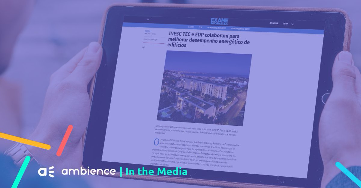 AmbienceH2020's tweet photo. IN THE 🇵🇹 MEDIA 📰 If you are a building owner, user or investor, the news below is for you: https://t.co/6RWSDlAmx4 in Exame Informática

#EPC #energyefficiency #EnergyPerformanceContracting https://t.co/zXleJWuv79