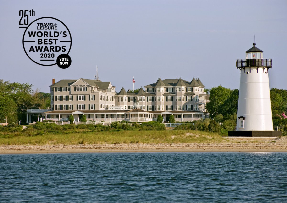 HarborViewMV's tweet photo. Harbor View Hotel is honored to be included in Travel + Leisure World's Best Awards Survey for 2020! Vote to be entered in Travel + Leisure's giveaway for one of five incredible international travel experiences. https://t.co/WuZmImO79m #TLWorldsBest #Edgartown https://t.co/10vv8ttPgj