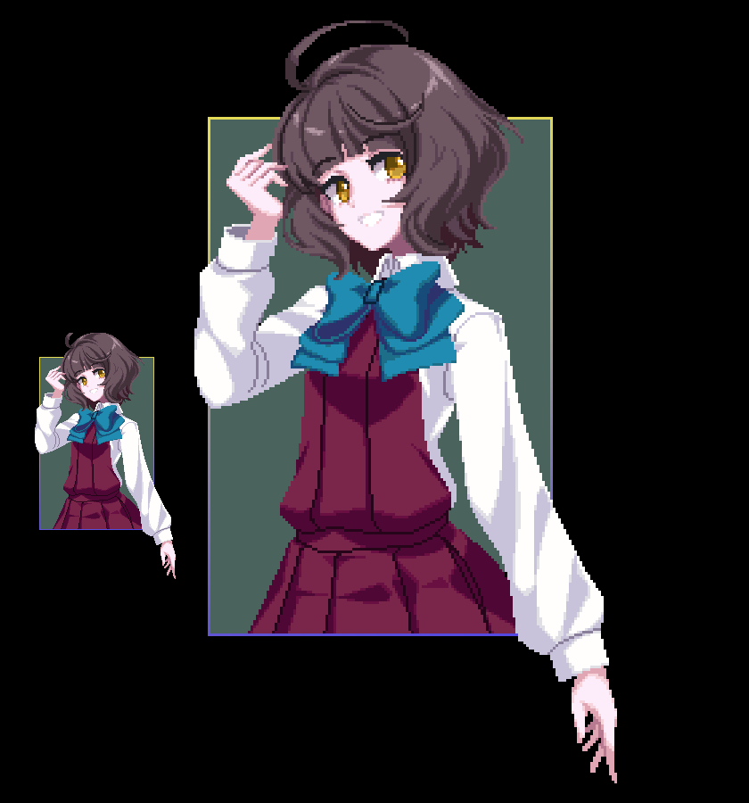 サグナ Shaguna めっちゃ気になってる岸波ちゃんですもちろんうちにはいません ｑ 髪とか目の雰囲気とか秋刀魚祭りの 私服めっちゃらしくて好きですうちに来てくだせぇ Pixelart 艦これ T Co Luhtrsrelo Twitter