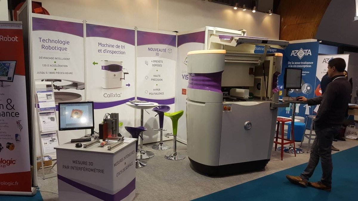 expertisevision's tweet photo. Retrouvez l’équipe @expertisevision #SIMODEC2020 du 10 au 13 mars. Nous serons présents au stand M22 Hall D pour vous présenter notre nouvelle machine d’inspection et de tri par vision : #GLIDRO. Notre poste de mesure 3D sera également en démonstration sur le stand. https://t.co/kJlUKHUVF2