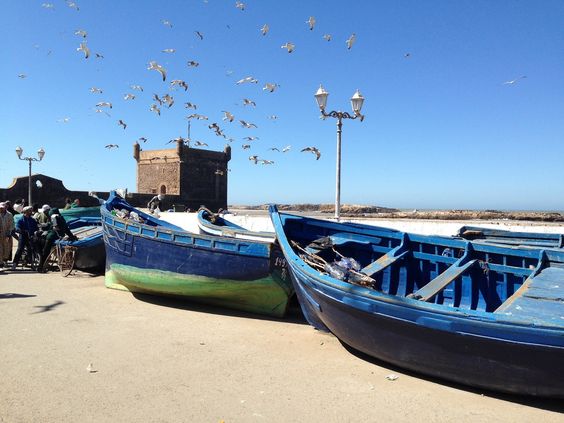 Just some of the beautiful sights of #Essaouira 💙 Tag the person who you would love to take here 👇