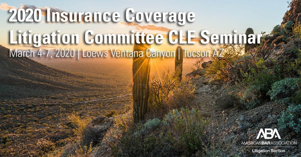 ProcorSolutions's tweet image. Join Procor Principal, @FrankLRusso at the @ABAesq&apos;s  2020 Insurance Coverage Litigation Committee CLE Seminar, March 4-7, 2020 in Tucson, AZ. Mr. Russo will join a panel to present &quot;Complex and Emerging Issues in Builder’s Risk Coverage&quot; Learn more here&amp;gt; bit.ly/2wwaPnm