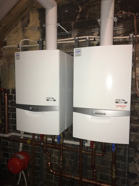 HeatingAustin's tweet photo. Our latest Church installation in a village near Swindon; two Vaillant ecoTEC 65 boilers ensuring a lovely toasty congregation and a much louder chorus! @vaillantuk #vaillantuk #historicalbuildings #churchheating #hitthehighnotes https://t.co/veYfzoWQV2