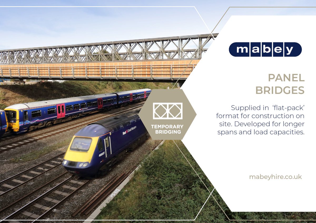 MabeyHire's tweet photo. Did you know…We have two types of temporary vehicle bridges for hire: Quickbridge and Panel Bridges. Find out more: https://t.co/7wfcGKCXLj #bridging #siteaccess #temporarybridging https://t.co/xEwyKJpCZR
