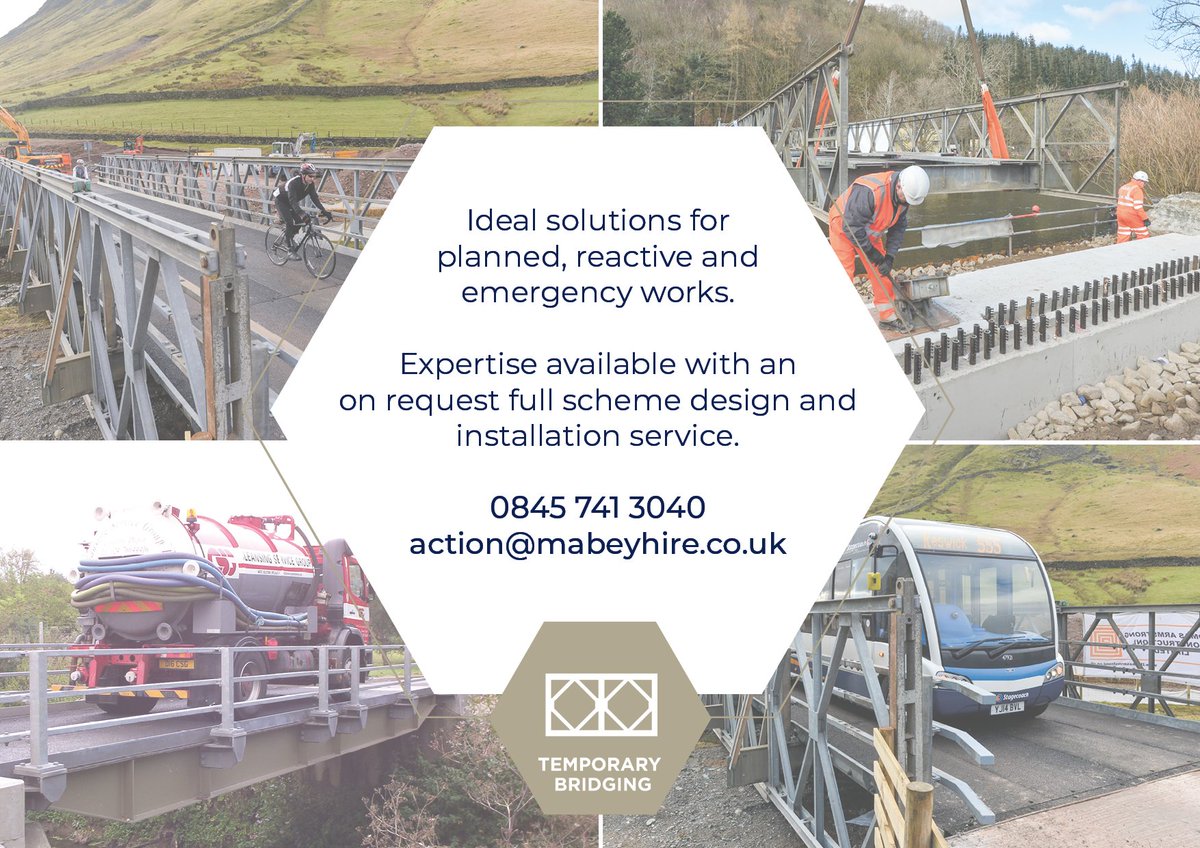 MabeyHire's tweet photo. Did you know…We have two types of temporary vehicle bridges for hire: Quickbridge and Panel Bridges. Find out more: https://t.co/7wfcGKCXLj #bridging #siteaccess #temporarybridging https://t.co/xEwyKJpCZR