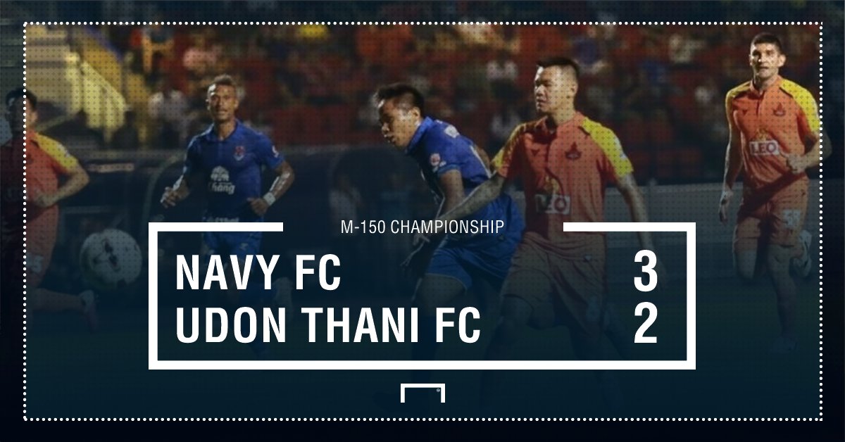 Goal_TH's tweet photo. คว้าชัยสองเกมติด!ราชนาวีเฉือนอุดรระทึก 3-2

#GoalThailand #NavyFC #UDFC #M150Championship #ฟุตบอลไทย

https://t.co/1Ow8INU3CE https://t.co/iLkgf3yIN9