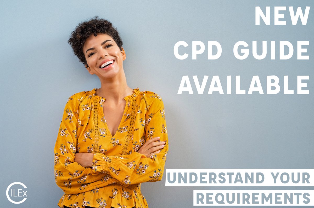 CILEXLawyers's tweet photo. We have created a new CPD guide! This will list the requirements for each grade of membership as well as detailing the types of CPD activities that can be undertaken, here it is:  https://t.co/oPfplU8LtG #CILEx #CPD #CILExHelp https://t.co/stCbGStjYe