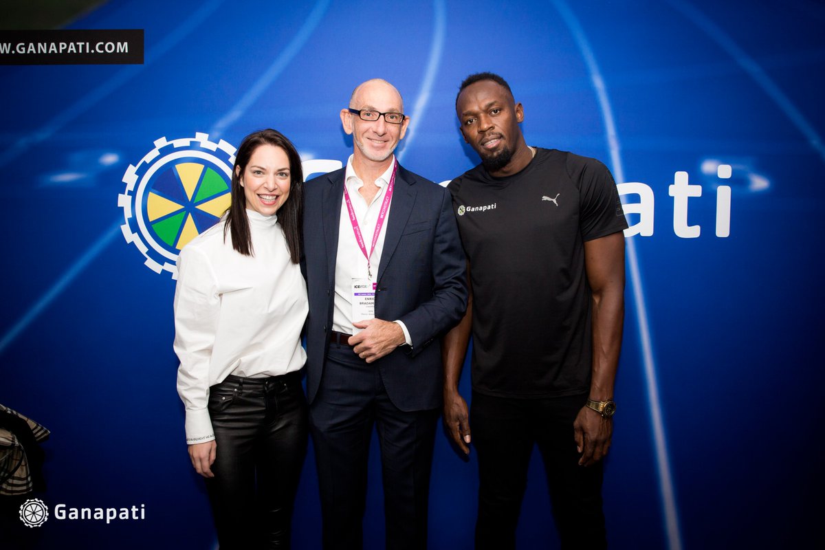 It's always a pleasure to see our clients side by side with the fastest man in the world! Featured with us at @ICE_London_talk is: @relaxgamingltd, <a href="/BetConstruct/">BetConstruct</a>, <a href="/AngeloDalli/">Angelo Dalli</a>, and Enrico Bradamante.

#GanapatiGaming #UsainBolt #ICELondon #BoltxGanapati
